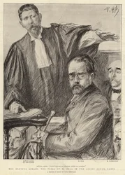 Die Dreyfus-Affäre, der Prozess von M. Zola im Assisengericht, Paris